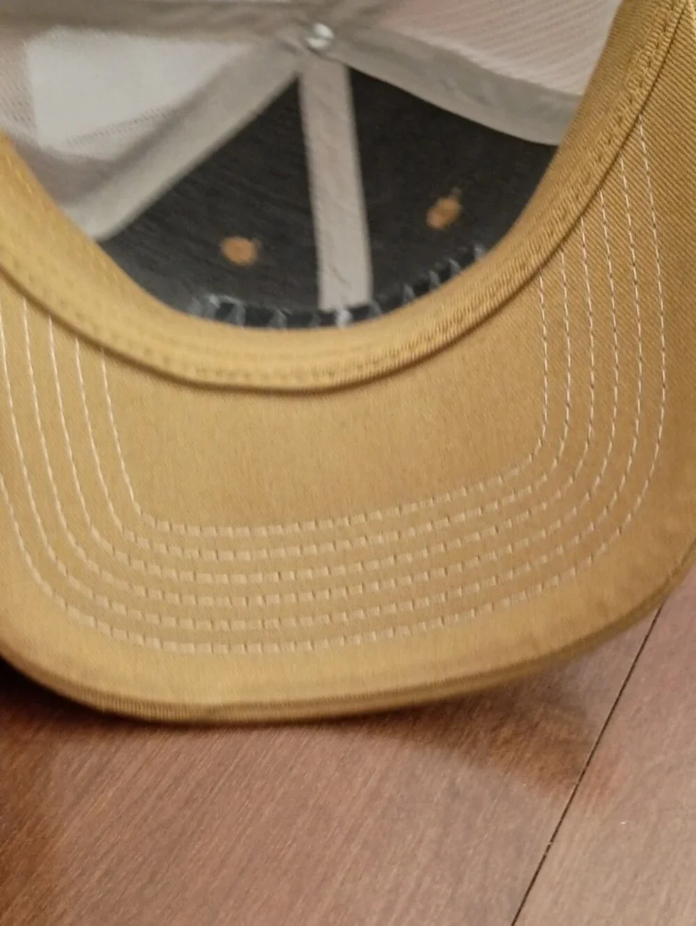 Drake Gold and White Camo Patch Trucker Hat